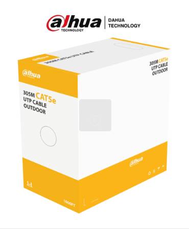 Bobina de Cable UTP para Exterior Cat5e/ 100% Cobre/ 305 Metros/ Color Negro/ Cubierta Exterior MDPE/ Cumple con Estandares ANSI/TIA 568-C.2