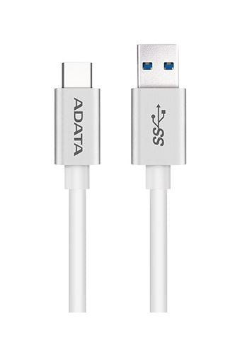 Cable USB Tipo C ADATA ACA3AL-100CM-CSV, USB A, USB C, 1 m, Color blanco