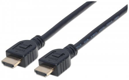 353922 Cable HDMI de alta velocidad con Ethernet, para pared 1m, HEC, ARC, 3D, 4K, Blindado,Calificado como CL3 Negro.