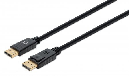 355575 Cable DisplayPort 8K, Macho a Macho, Longitud 2 m Contactos chapados en oro, Forro de PVC, Longitud 2m.