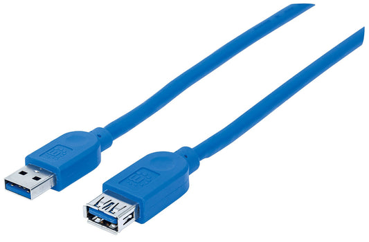 325394 Cable USB-A V3.2 Ext. 1M Azul,5Gb