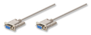 301404 Cable DB9 hembra a DB9 hembra,1.8m ,Cable Null Modem