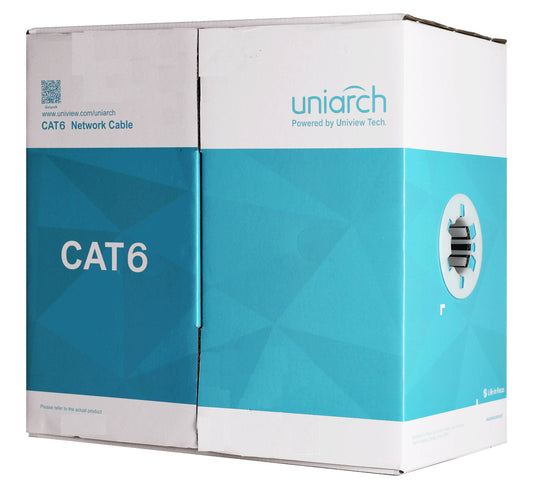Cableado UTP UNIARCH CAB-6-CCA, 100 m, Cat6, Gris, Cableado por UTP, Interior