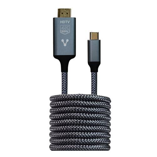 CABLE CONVERTIDOR VORAGO CAB-310 Tipo C A HDMI 4k 1.8m