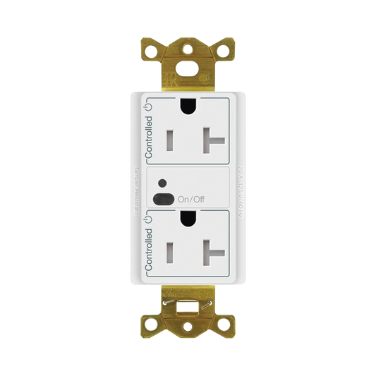 Receptáculo con señal inalámbrica ClearConnect Lutron VIVE / 20 A, control inteligente en 1 conector.
