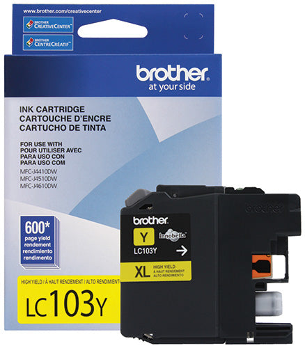 Cartucho de Tinta Brother LC103Y, Amarillo