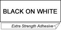 Etiqueta blanca continua laminada con adhesivo super resistente Brother TZES261, de 36 mm de ancho x 8 mts de largo. Impresión en negro.