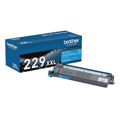 Toner Brother TN229XXLC, Cian, hasta 4,000 páginas, compatible solo con MFCL3780CDW