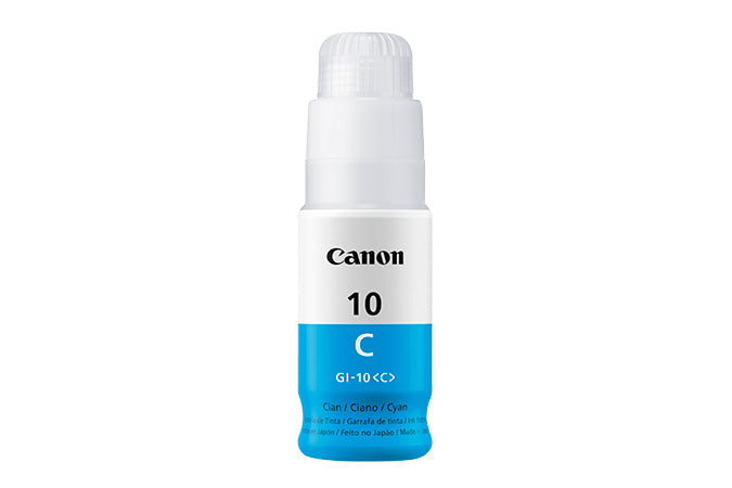 Tanque de tinta CANON GI-10 C , 7,700 paginas