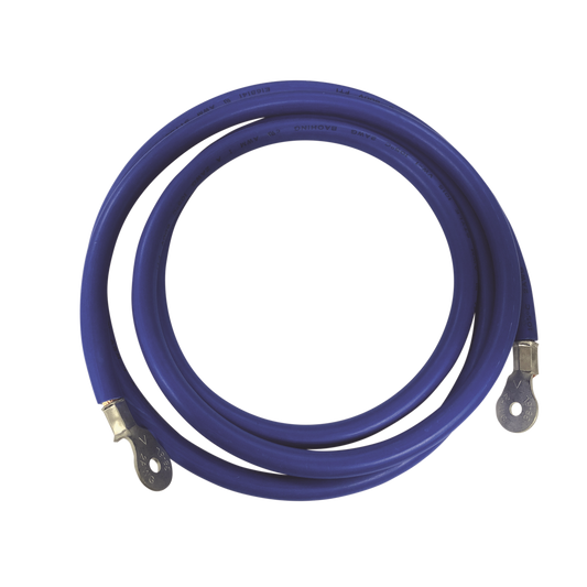 Cable para BaterÃ­as,  2.2 m Azul Calibre 2 AWG con Terminales de Ojo en Ambos Extremos