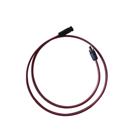 Cable Fotovoltaico, 1 m, Rojo, Calibre 10 AWG con Terminal MC4-M en ambos extremos