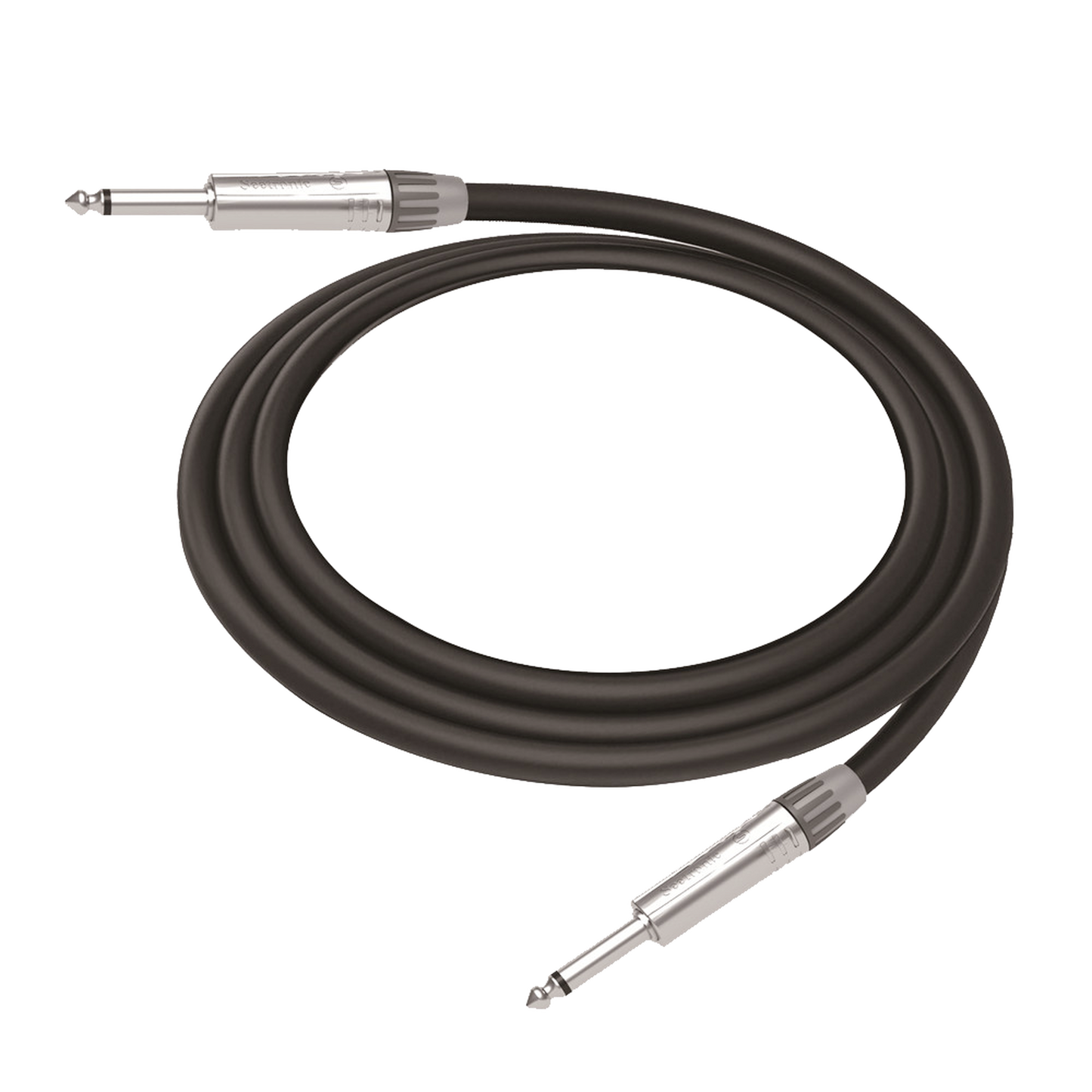 Cable de Audio | Plug 1/4 in a Plug 1/4 in Mono |Â Carcasa Cromada | Conectores Seetronic | Ideal para InstrumentosÂ | Longitud 5m