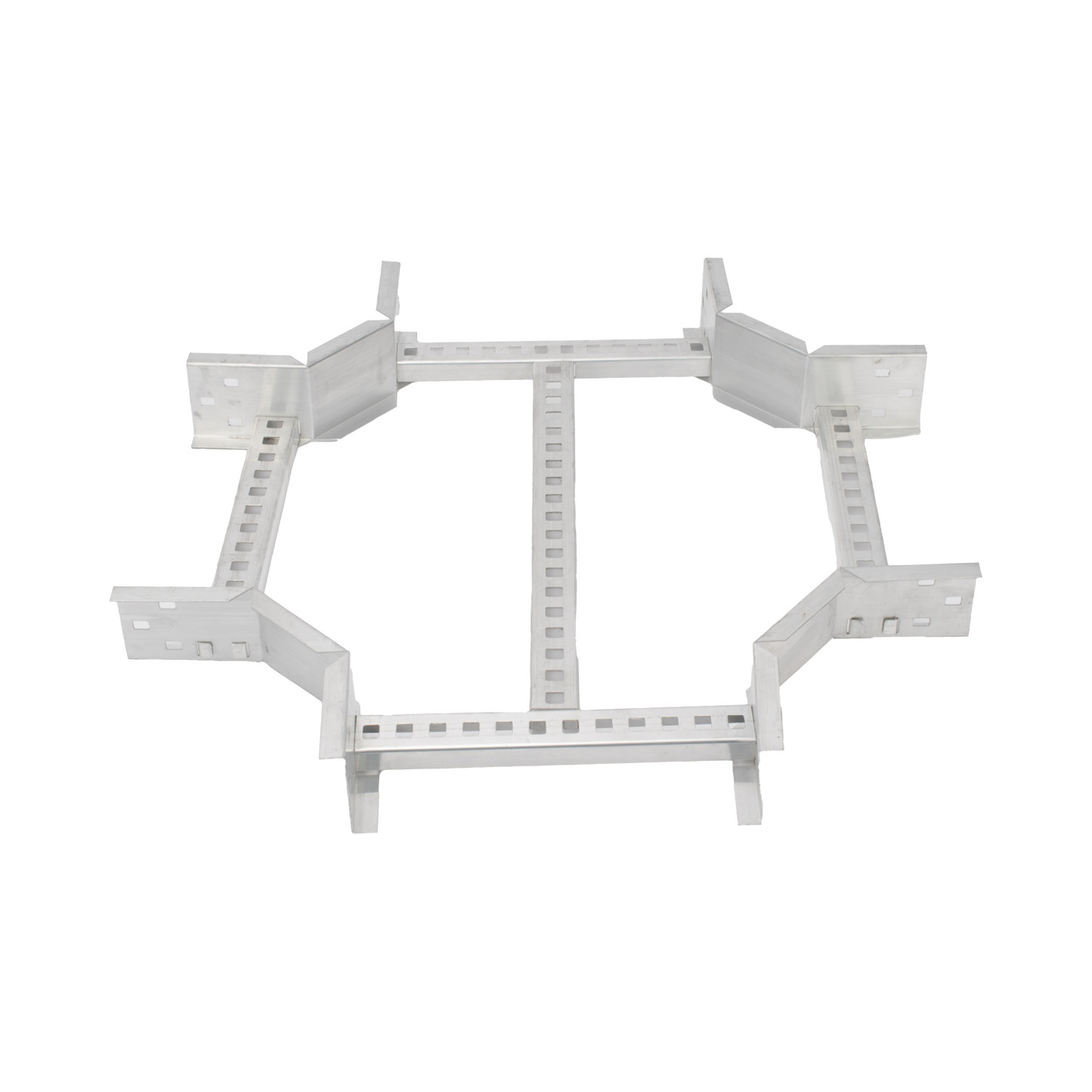 Derivación "X" Horizontal de Aluminio Perfil Z / Peralte 3 1/4" / Ancho 9"/ Radio 8" / Incluye Tornillería (CHXHEZ314R8X9AK)