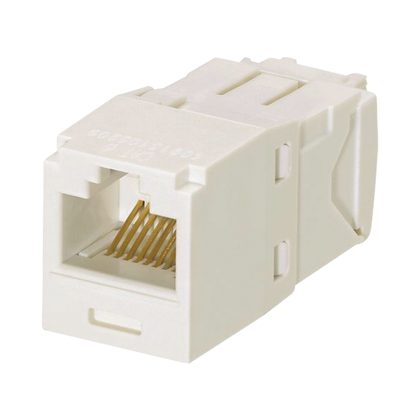 Conector Jack RJ45 Estilo TG, Mini-Com, CategorÃ­a 6A, de 8 posiciones y 8 cables, Color Blanco Mate