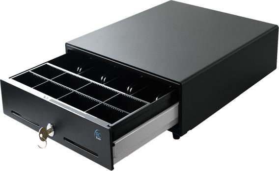 Cajón de dinero EC LINE EC-5100II-BLACK, Negro, Acero, 8, 4, Llave