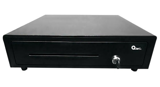 CAJON DE DINERO QIAN QCD1701 SHENG, 5 BILLETES, 8 MONEDAS, PUERTO RJ11, 3 POSICIONES DE BLOQUEO, METAL