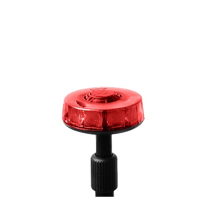 Luz telescÃ³pica trasera roja con mÃ¡stil de 3 secciones, 15 LEDs en tecnologÃ­a SOLARIS