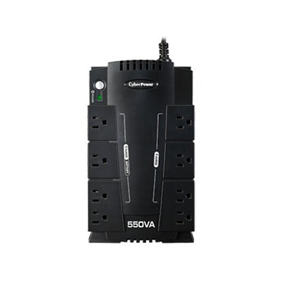 UPS de 550 VA/330 W, TopologÃ­a Standby, Entrada 120 Vca NEMA 5-15P, Tipo Gabinete Compacto, Con 8 Tomas NEMA 5-15R