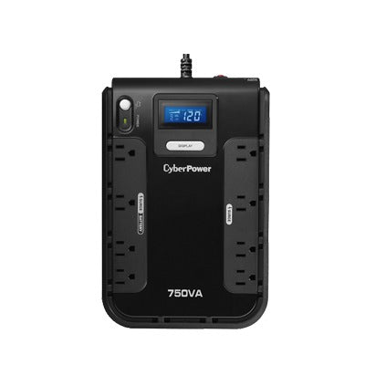 UPS de 750 VA/420 W, TopologÃ­a Standby, Entrada 120 Vca NEMA 5-15P, Tipo Gabinete Compacto, Con 8 Tomas NEMA 5-15R