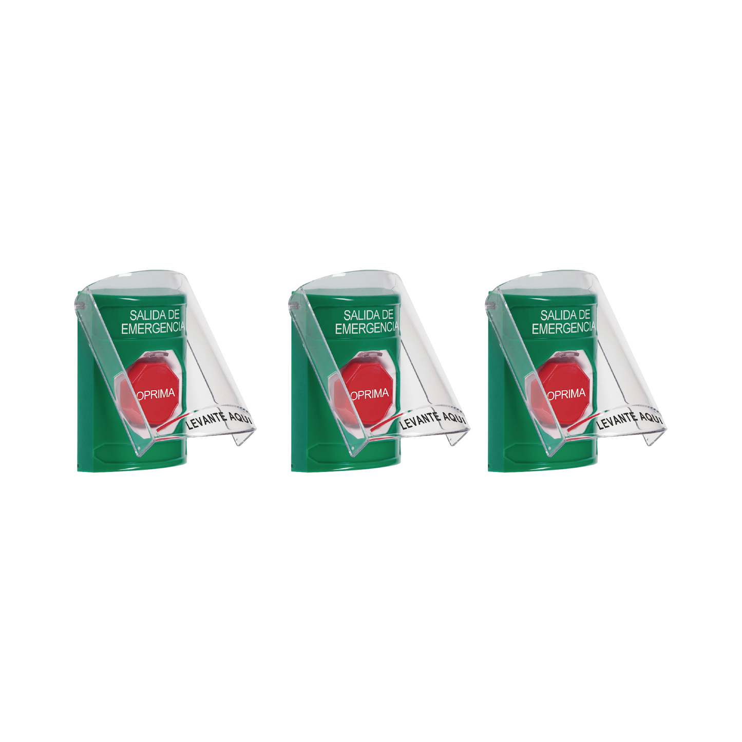 Paquete de 3 Botones con 3 Diferentes MÃ©todos de ActivaciÃ³n y 3 Mensajes Diferentes, Color Verde