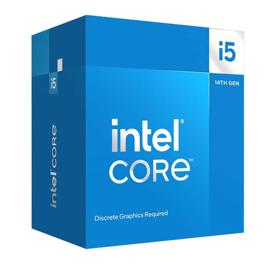 Procesador Intel® Core™ i5-14400F 2.5GHz, 10 núcleos, LGA 1700, 20 MB Smart Cache con disipador.(REQUIERE TARJETA DE VIDEO. MOTHERBOARD CHIPSET 600 - 700)