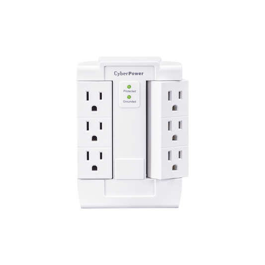 Multicontacto Con Supresor de Picos de TecnologÃ­a MOV y Filtro de Ruido EMI/RFI de 6 Tomas NEMA 5-15R de 900 Joules