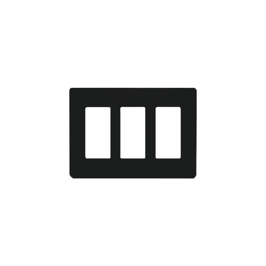 Placa de pared 3 espacio, para atenuador (dimmer), switch Ã³ control remoto PICO inalÃ¡mbrico.