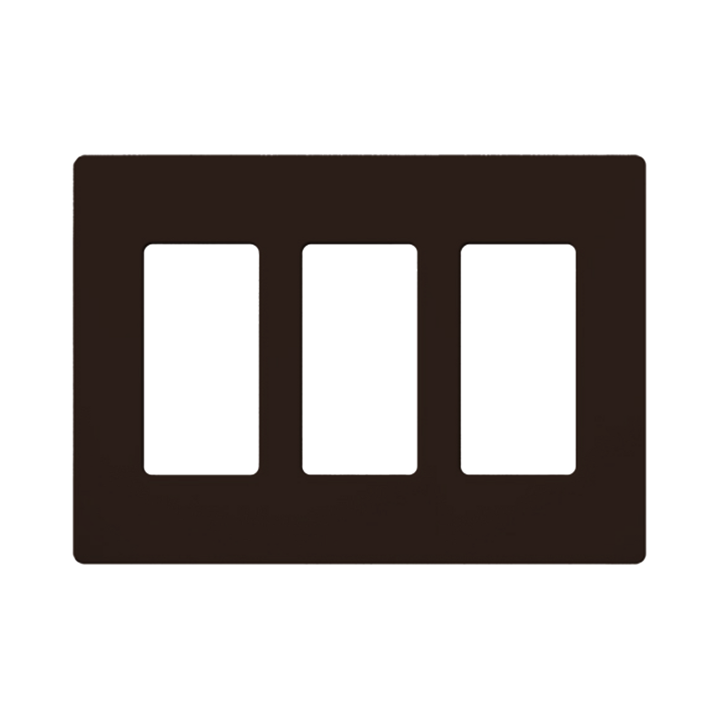 Placa de pared 2 espacio, para atenuador (dimmer), switch ó control remoto PICO inalámbrico.