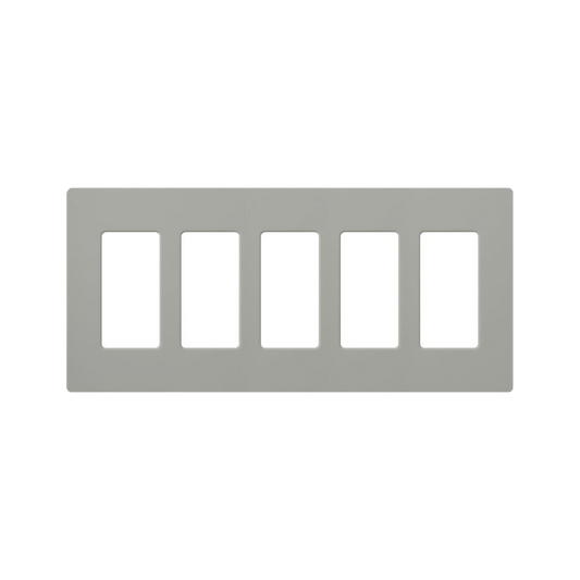 PLACA DE PARED COLOR GRIS, 5 ESPACIOS