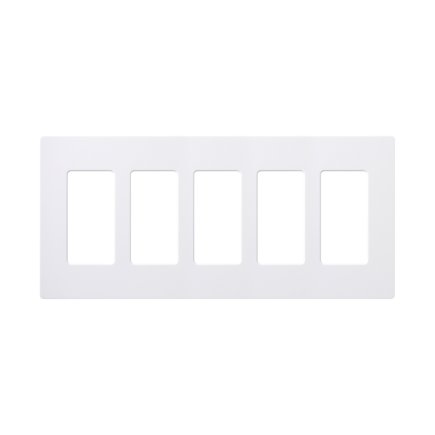 Placa de pared 5 espacios, para atenuador (dimmer), switch Ã³ control remoto PICO inalÃ¡mbrico