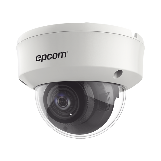 Domo TURBOHD 1080p / Lente Mot. 2.7 mm a 13.5 mm / 70 mts IR EXIR / Ultra Baja IluminaciÃ³n / METAL / WDR 120 dB / 4 TecnologÃ­as / Exterior IP66 / IK10