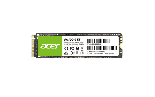 Unidad de Estado Solido ACER FA100, 2 TB, 3300 MB/s, 2700 MB/s