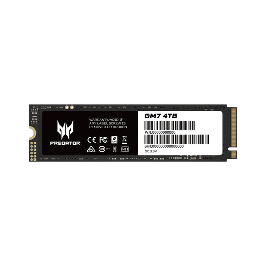 SSD ACER GM7, 4 TB, PCI Express 4.0, 7400 MB/s, 6500 MB/s