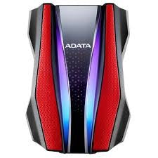 Disco Duro Externo ADATA HD770G, 2 TB, USB 3.2 Gen 1, 2.5 pulgadas, Rojo
