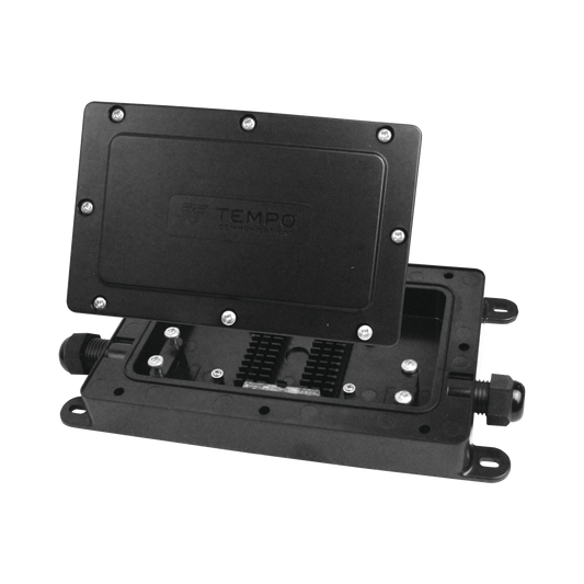 Cierre de Empalme Interior/Exterior para 12 fusiones, IP68, 2 puertos en lÃ­nea