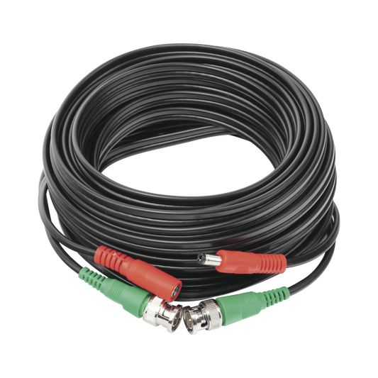 Cable coaxial ( BNC RG59 ) + AlimentaciÃ³n / SIAMÃ‰S / 10 Metros / 100 % COBRE / Para CÃ¡maras 4K  / Uso interior y exterior