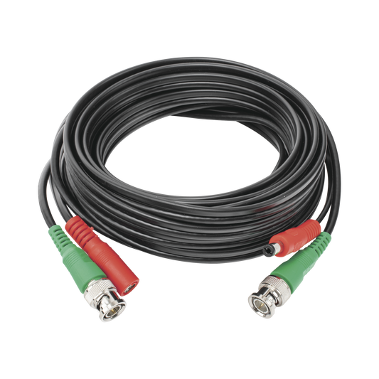 Cable coaxial ( BNC RG59 ) + AlimentaciÃ³n / SIAMÃ‰S / 5 Metros / 100 % COBRE / Para CÃ¡maras 4K  / Uso interior y exterior