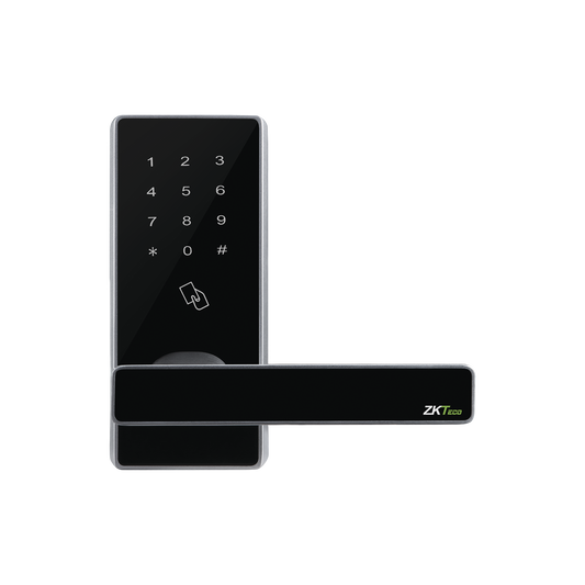 Cerradura Bluetooth con Lector de tarjetas y Teclado TÃ¡ctil / Compatible con APP DE SMARTPHONE / CÃ³digos para VISITANTES remotos/ EstÃ¡ndar americano (fÃ¡cil instalaciÃ³n) / 100 tarjetas y ContraseÃ±as