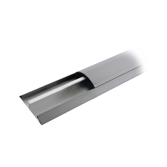 Ducto de media caÃ±a de aluminio, tramo de 2.5m de largo (8801-80300)