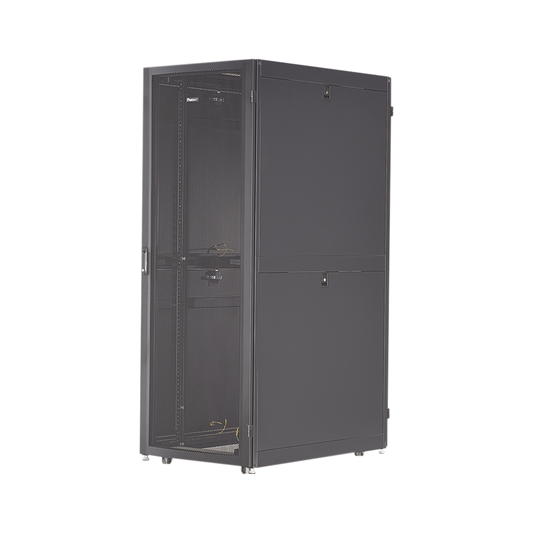 Gabinete Net-Verse para Centros de Datos, 42UR, 600mm de Ancho, 1000mm de Profundidad, Fabricado en Acero, Color Negro |