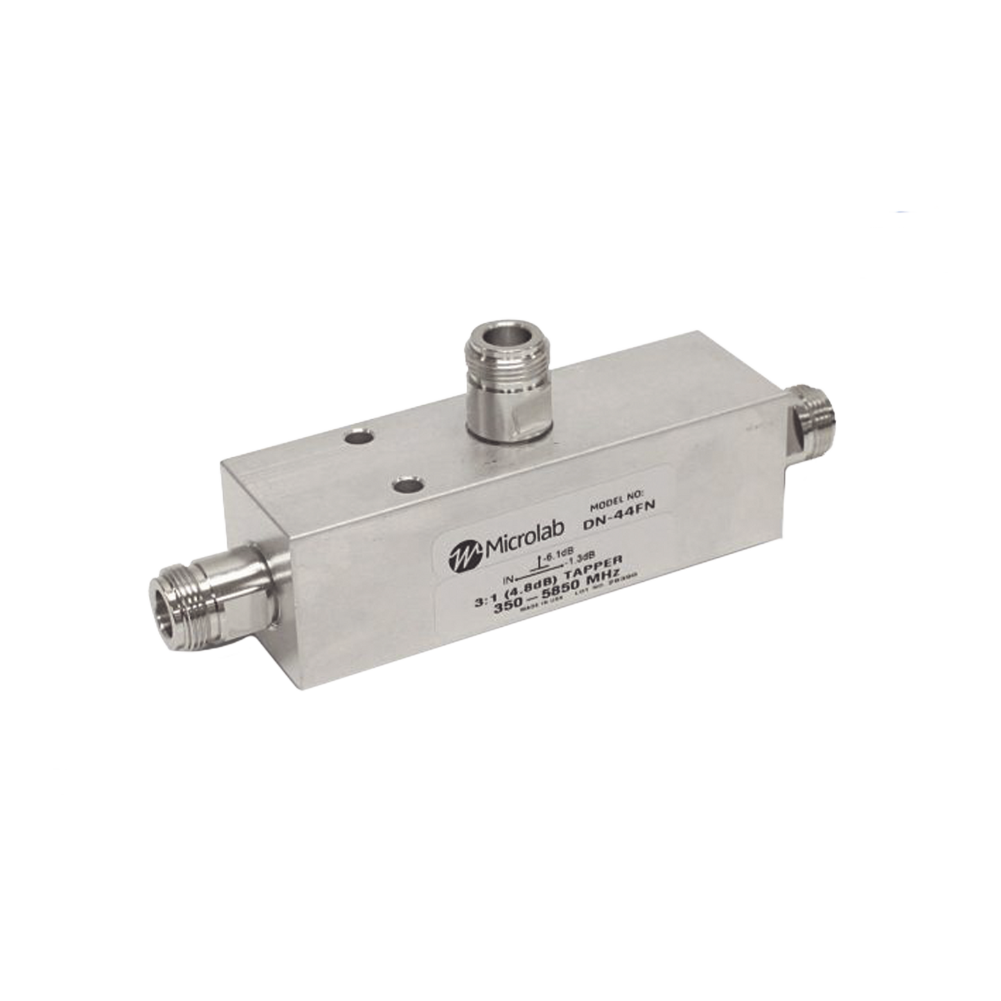 SEPARADOR 13dB (20:1) Tap 350-5930MHz 500W -161dBc TIPO N IP67 .