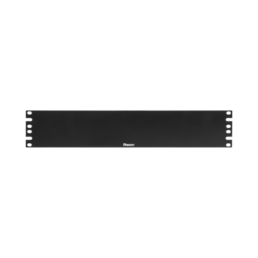 Tapa Ciega Para Rack Estándar de 19in, Plano, de Acero, 2UR, Color Negro | PANDUIT