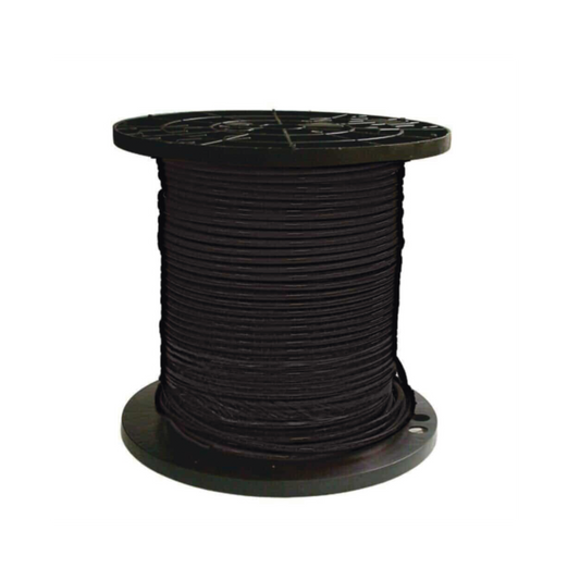 Carrete de 3 Km / Cable fotovoltaico / Negro / Recubrimiento XLPE / 4mmÂ² / 12 AWG / Hasta 1,800 Vcc