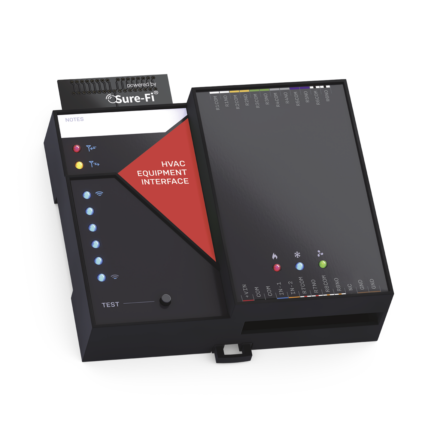 Transmisor InalÃ¡mbrico MULTI-PUNTO / 8 Salidas / ExpansiÃ³n del modelo DS005HVAC / Atraviesa hasta1.6 KM En ConstrucciÃ³n o Material