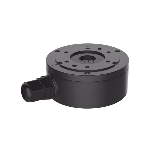 Caja de Conexión de Metal Color Negro / Exterior IP66 / Compatible con DS-2CD2043G2-I(U)(BLACK) | HIKVISION
