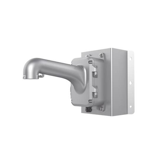 Montaje de Pared para Domos PTZ con Montaje de Esquina / Color Plata / Uso en Exterior | HIKVISION