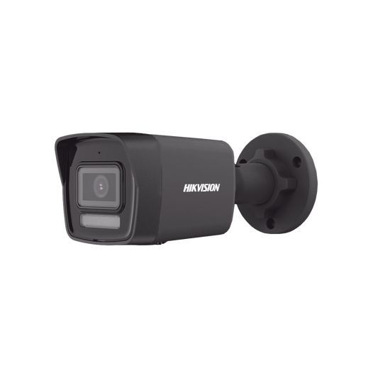 [Dual Light] Bala IP 4 Megapixel / Color Negro / Lente 2.8 mm / 30 mts IR + 30 mts Luz Blanca / Micrófono Integrado / ACUSENSE Lite / Exterior IP67 / H.265 / PoE / ONVIF / Micro SD