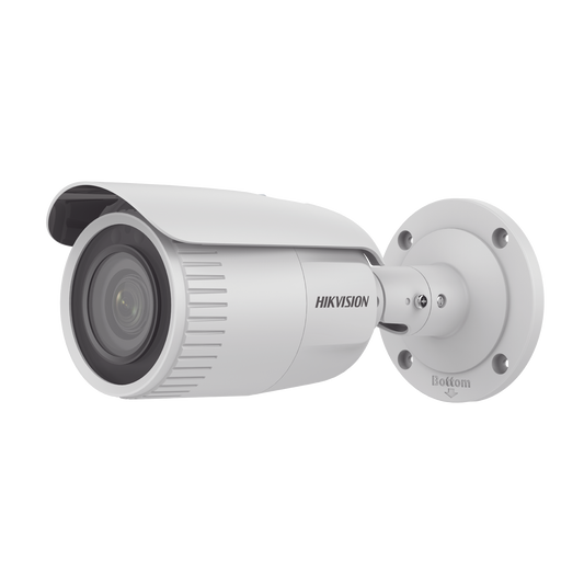 Bala IP 4 Megapixel / Lente Mot. 2.8 - 12 mm / 30 mts IR / H.265+ / Exterior IP67 / WDR 120 dB / Metal / PoE / ONVIF | H