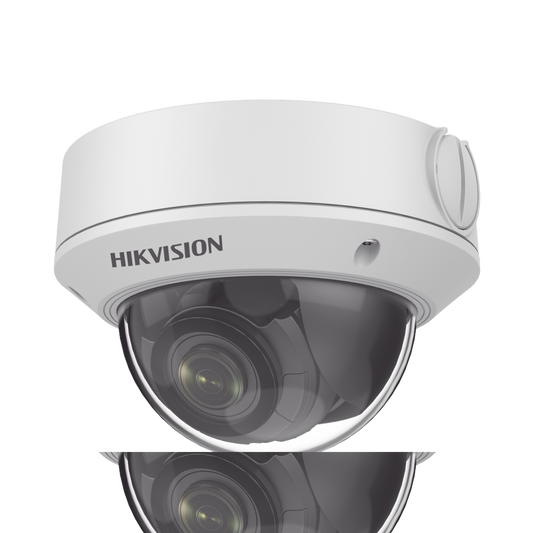 Domo IP 4 Megapixel / Lente Mot. 2.8 - 12 mm / 30 mts IR / H.265+ / Exterior IP67 / IK10 / WDR 120 dB / Metal / PoE / ON