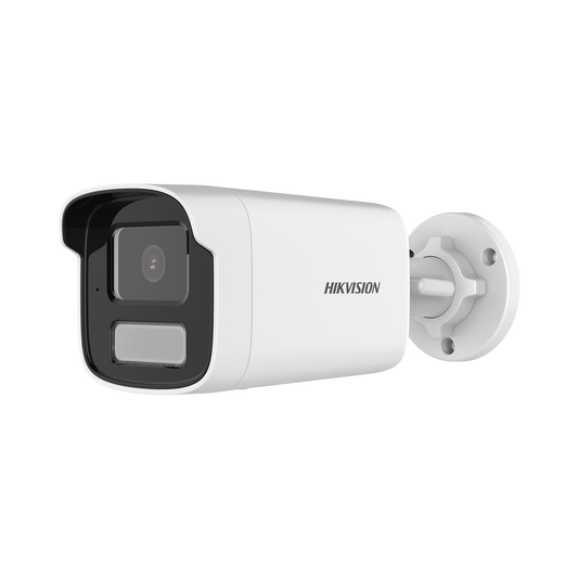 [Dual Light] Bala IP 8 Megapixel (4K) / Lente 4 mm / 50 mts IR + 50 mts Luz Blanca / Micrófono Integrado / ACUSENSE Lite / Exterior IP67 / H.265 / PoE / ONVIF / Micro SD